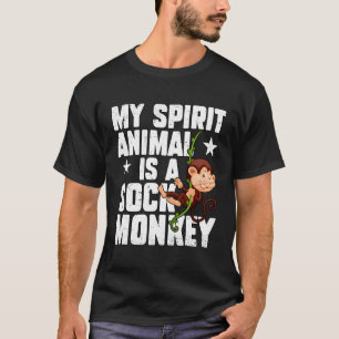 Spirit Sock Animal Affe Chimpanze Ape T-Shirt