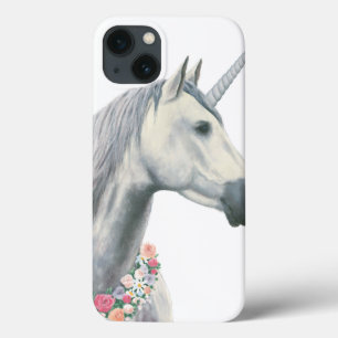 Spirit Unicorn with Flowers Around Neck iPhone 13 Hülle