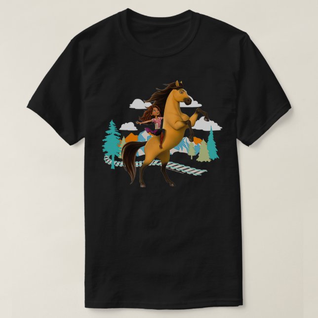 Spirit Untamed Spirit and Lucky Forest Epic Adven T-Shirt (Design vorne)