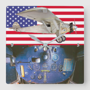 SPIRIT VON ST. LOUIS QUADRATISCHE WANDUHR