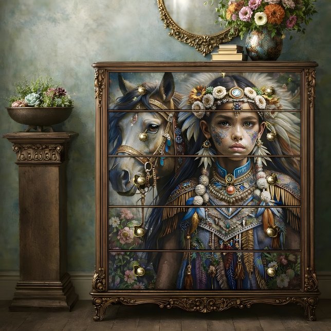 Spirit Warrior Decoupage Seidenpapier (Spirit Warrior Decoupage Tissue Paper)