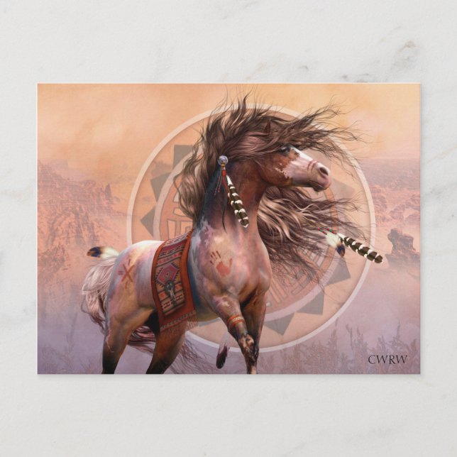 Spirit Warrior Postcard Postkarte (Vorderseite)