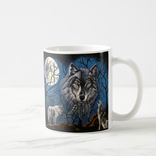 Spirit Wolf Kaffeetasse (Rechts)