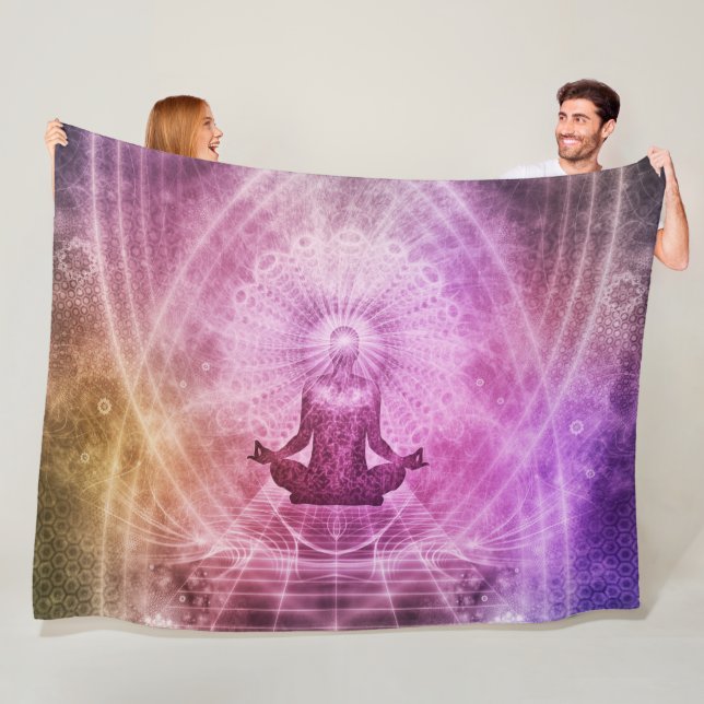SPIRITIALE MEDITUNG FLEECEDECKE (Beispiel)