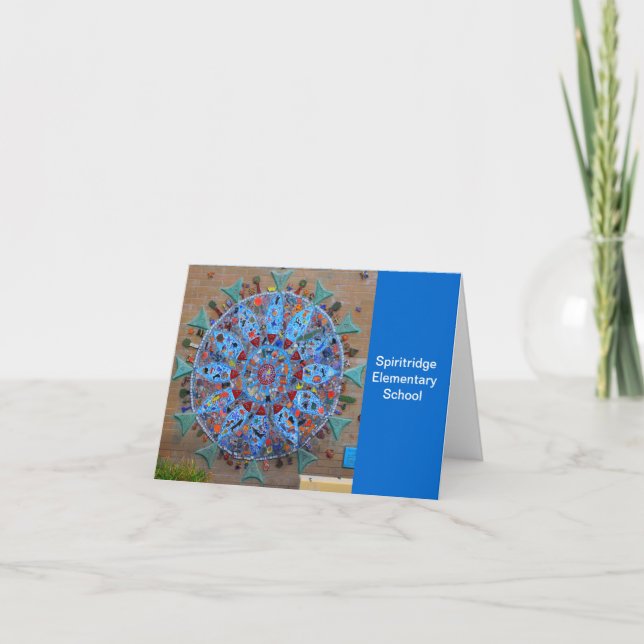 Spiritridge Mosaic Note Card (Blue Band) Karte (Vorderseite)