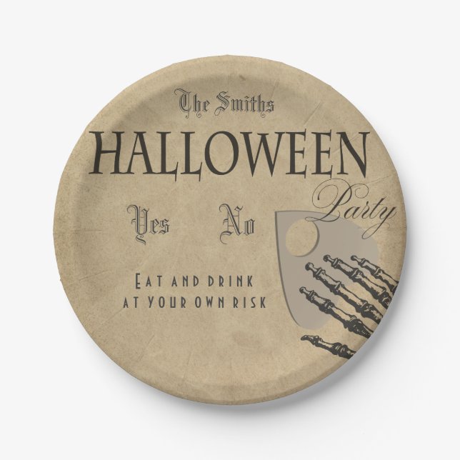 Spirits Halloween-Teller Pappteller (Vorderseite)