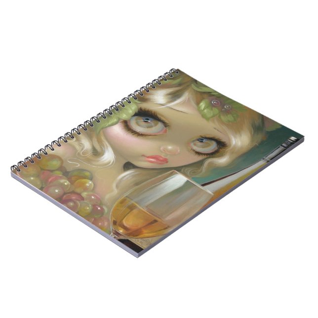 "Spirits of the Vine: Chardonnay" Notebook Notizblock (Linke Seite)