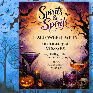 Spirits & Spirits Halloween-Cocktailparty Einladung