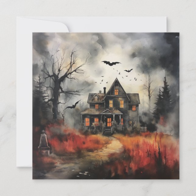 👻 🥂 Spirits & Spirits Soiree! 🥂 👻 Halloween Einladung (Vorderseite)