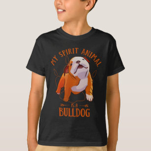 Spirittier ist eine Englische Bulldogge Lustiger H T-Shirt