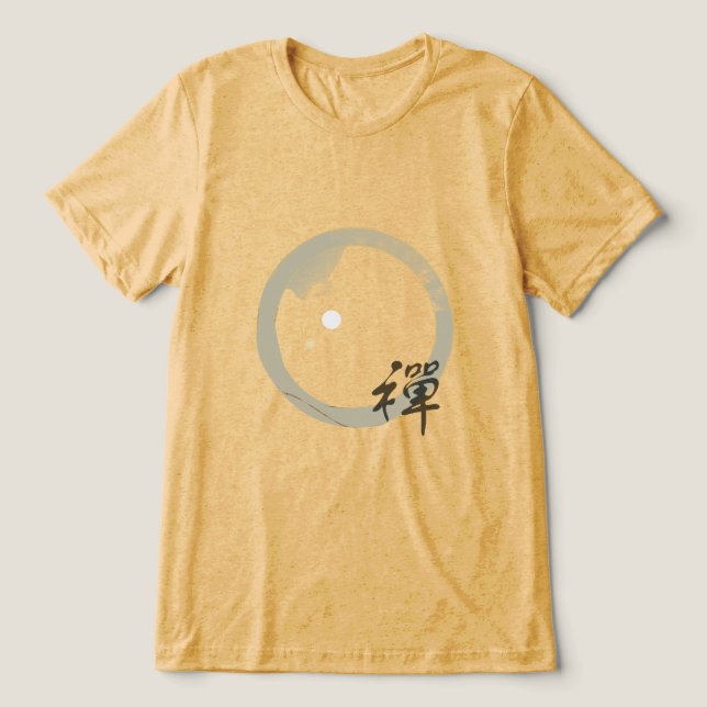 Spiritual Enso Zen Tri-Blend Shirt (Design Vorderseite)