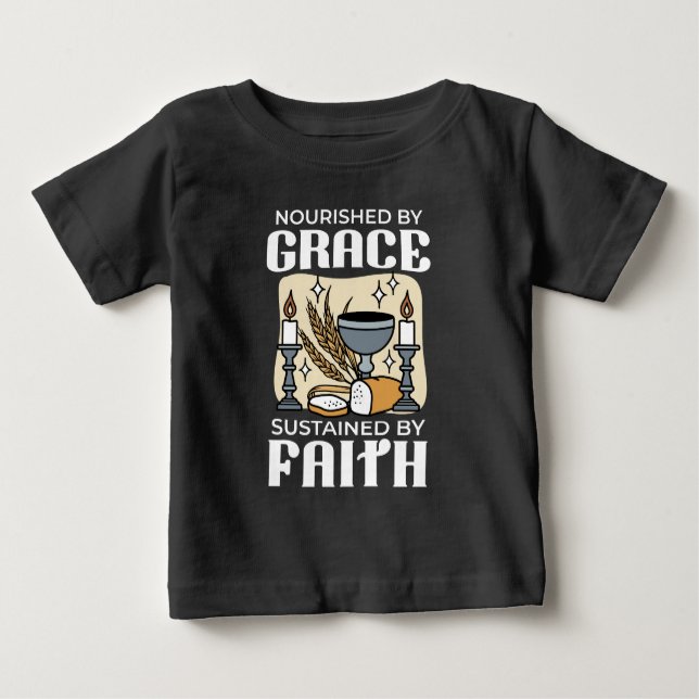 Spiritual Faith and Grace – Uplifting Christian Baby T-shirt (Vorderseite)