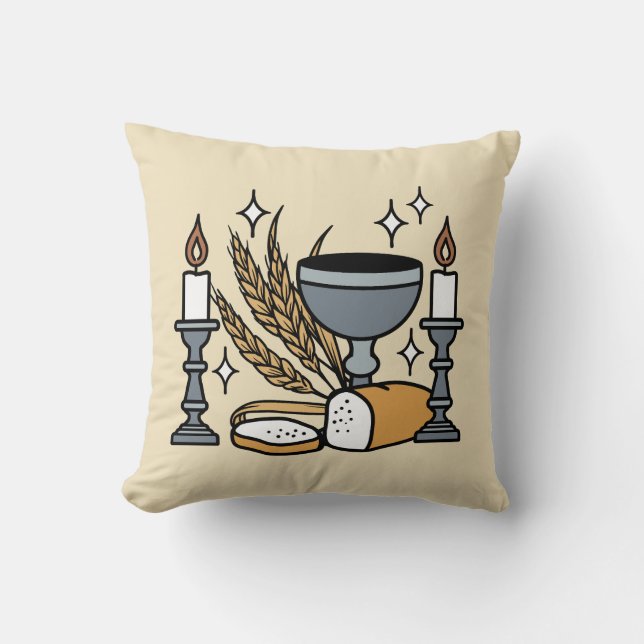 Spiritual Faith and Grace – Uplifting Christian Kissen (Vorderseite)