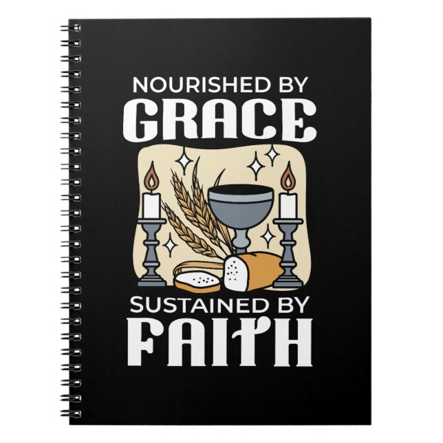 Spiritual Faith and Grace – Uplifting Christian Notizblock (Vorderseite)