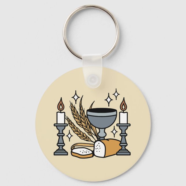 Spiritual Faith and Grace – Uplifting Christian Schlüsselanhänger (Vorderseite)