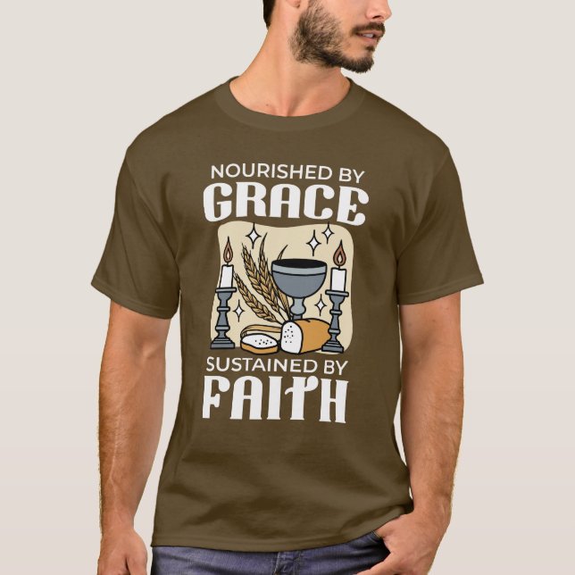 Spiritual Faith and Grace – Uplifting Christian T-Shirt (Vorderseite)