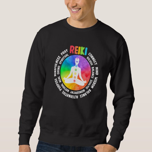 Spiritual Healing Holistic Healer Meditation Chakr Sweatshirt (Vorderseite)