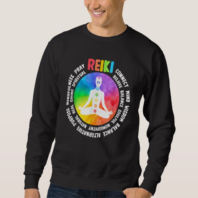 Spiritual Healing Holistic Healer Meditation Chakr Sweatshirt (Vorderseite)