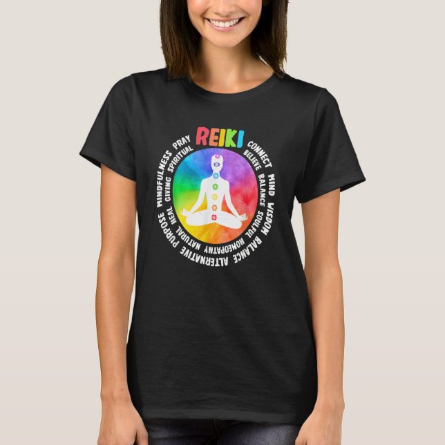 Spiritual Healing Holistic Healer Meditation Chakr T-Shirt (Vorderseite)