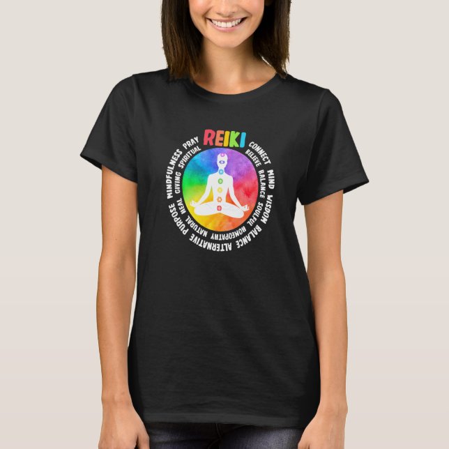 Spiritual Healing Holistic Healer Meditation Chakr T-Shirt (Vorderseite)