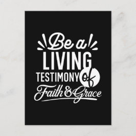 Spiritual Living Testimony Faith and Grace Quote Postkarte