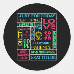 Spiritual Narcotics Anonymous Garten Runder Aufkleber