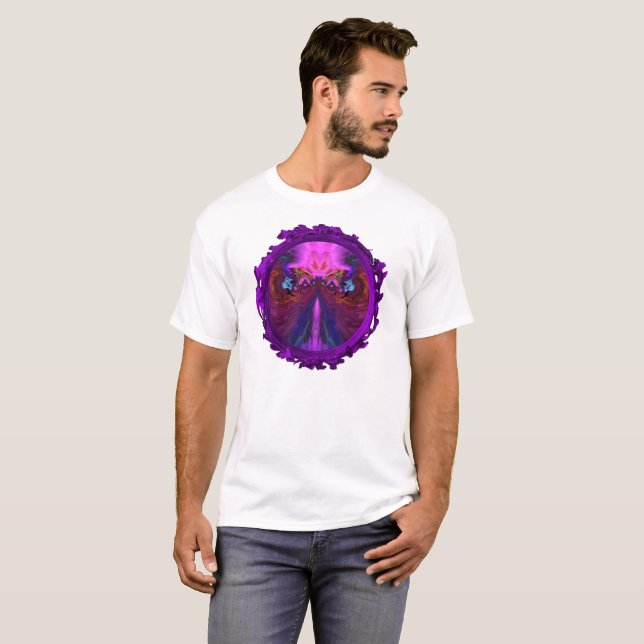 Spiritual Pink Eyes Man T-Shirt (Vorne ganz)