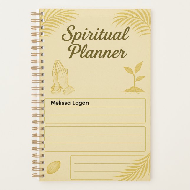 Spiritual Planner for Prayer & Daily Worship Planer (Vorderseite)
