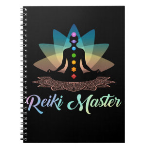 Spiritual Reiki Master Chakra Yoga Meditation Notizblock
