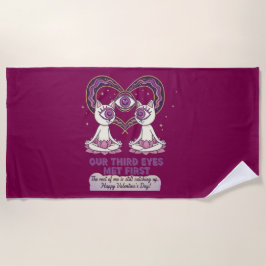 spiritual valentine's day strandtuch