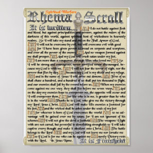 Spiritual Warfarewall decorations Poster