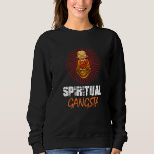 Spiritualer Gangsta-Baby-Buddha-Yoga-Lotusblüte Sweatshirt