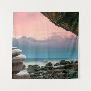 Spiritualität der Feng Shui Steine Wandteppich
