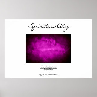 SPIRITUALITÄT - LILA POSTER