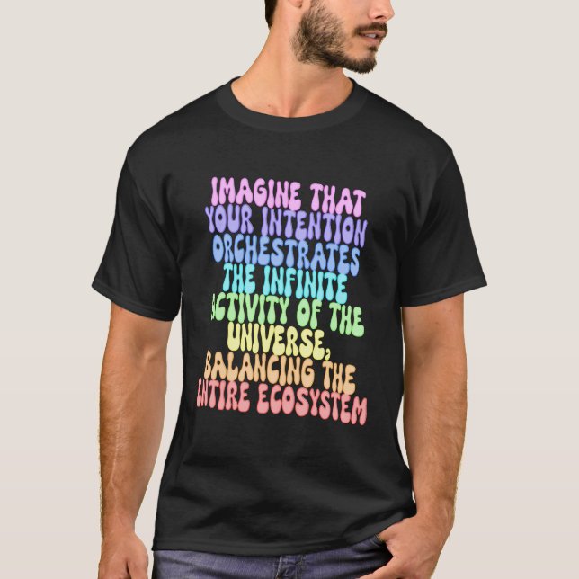 Spiritualität Zitat Regenbogen T-Shirt (Vorderseite)