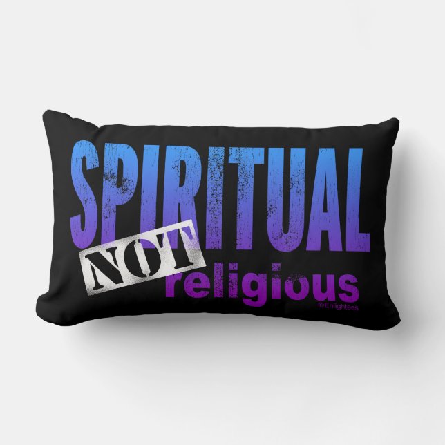 Spirituell, nicht religiös - Funny Yoga Geschenk s Lendenkissen (Vorderseite)