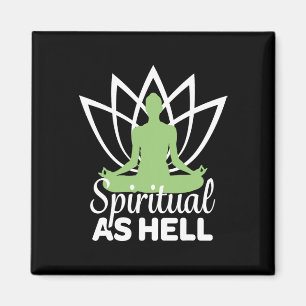Spirituell verdammt Meditation Yoga Namaste Entspa Magnet