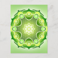 Spirituelle Abstrakte Mandala Herz Chakra