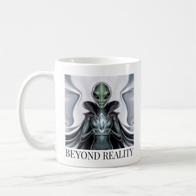 Spirituelle Alien Kaffeetasse (Links)