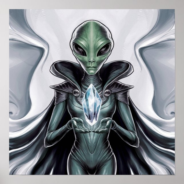 Spirituelle Alien Poster (Vorne)