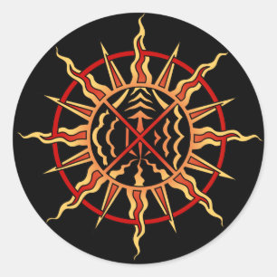 Spirituelle Art Stickers First Nations Sun Sticker