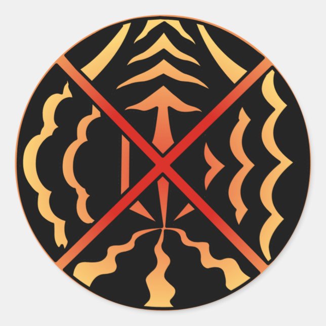 Spirituelle Art Stickers First Nations Sun Sticker (Vorderseite)