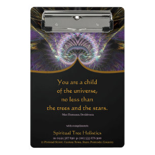 Spirituelle Baumschuhe Mini Klemmbrett