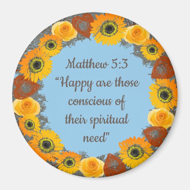 Spirituelle bewusste Liebe des Glaubens Magnet (Vorne)
