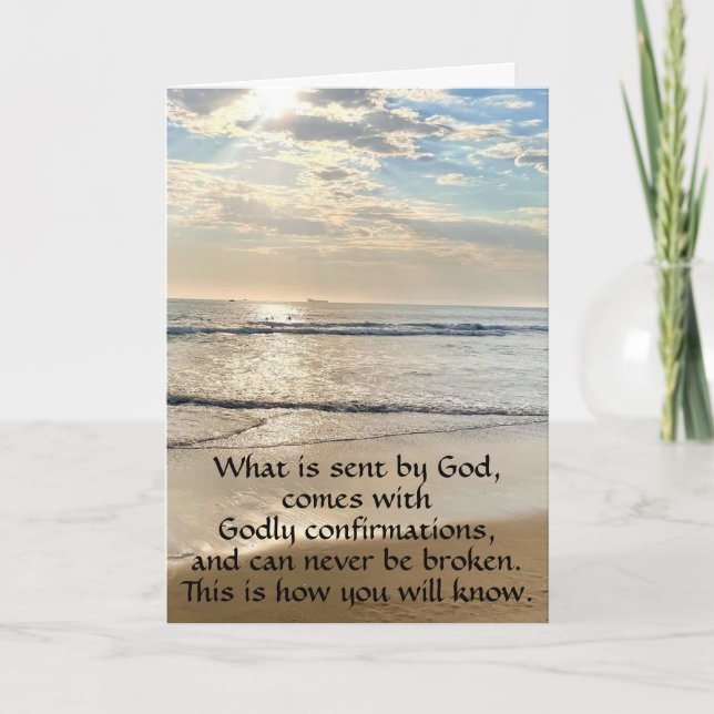 Spirituelle Beziehung Feiertagskarte (Vorderseite)