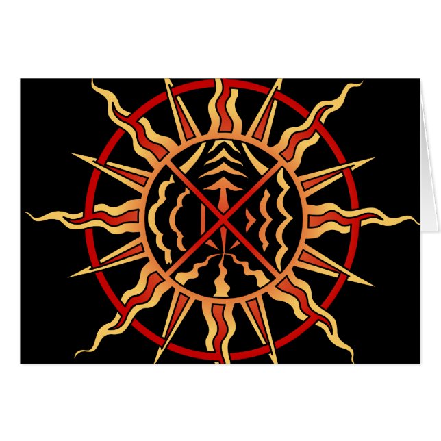 Spirituelle Card Native Art First Nation Custom Ca (Vorderseite (Horizontal))