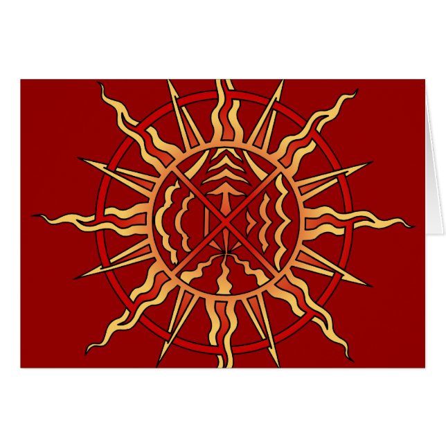 Spirituelle Card Native Art First Nation Custom Ca (Vorderseite (Horizontal))