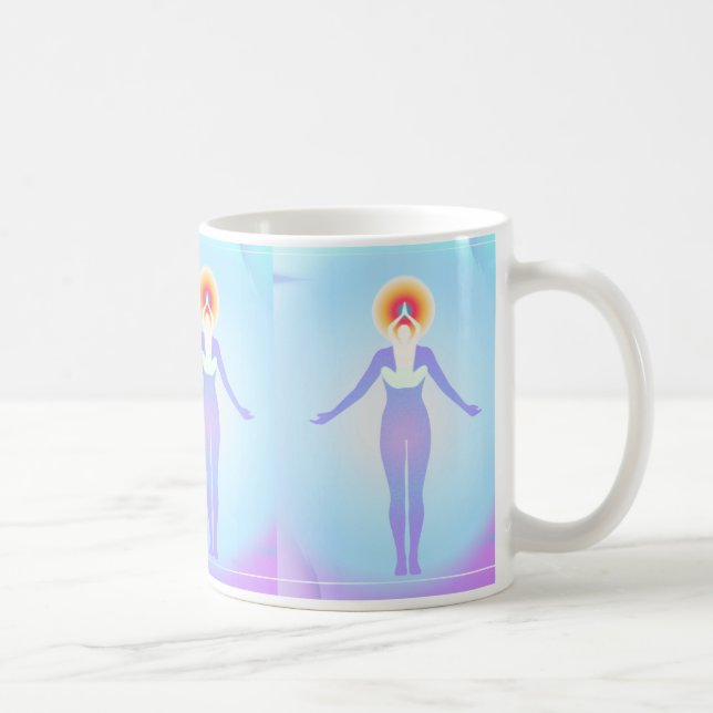 Spirituelle energetische Erwachung - göttliche Wei Kaffeetasse (Rechts)