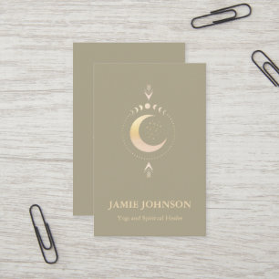 Spirituelle Energie Heiler Reiki Mondphase Yoga  Visitenkarte