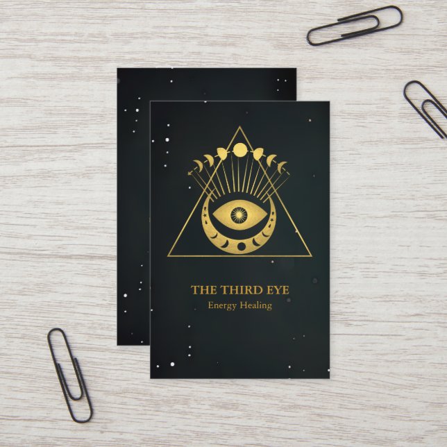 Spirituelle Energie Heiler Reiki Visitenkarte (Vorderseite/Rückseite Beispiel)